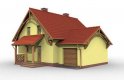 Projekt domu z poddaszem BELLUNO - wizualizacja 2