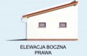 Projekt garażu G15 - elewacja 4