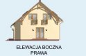 Projekt domu z poddaszem LA PAMPA - elewacja 4