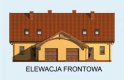 Projekt domu szeregowego TOSKANIA (zabudowa szeregowa) - elewacja 1