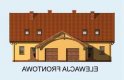 Projekt domu szeregowego TOSKANIA (zabudowa szeregowa) - elewacja 1