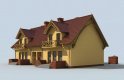 Projekt domu szeregowego TOSKANIA (zabudowa szeregowa) - wizualizacja 1