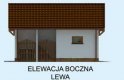 Projekt garażu G170 - elewacja 2