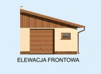 Elewacja projektu G172 garaż jednostanowiskowy - 1