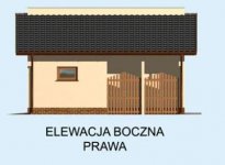 Elewacja projektu G172 garaż jednostanowiskowy - 4