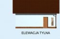 Projekt garażu G174 garaż dwustanowiskowy - elewacja 3