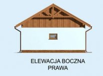 Elewacja projektu G174 garaż dwustanowiskowy - 4