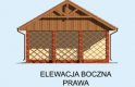 Projekt garażu G176 - elewacja 4