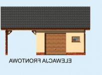 Elewacja projektu G176 - 1 - wersja lustrzana