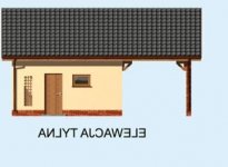 Elewacja projektu G176 - 3 - wersja lustrzana