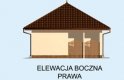 Projekt garażu G177 - elewacja 4