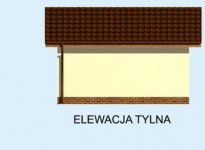 Elewacja projektu G180 budynek gospodarczy - 3