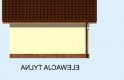 Projekt budynku gospodarczego G180 budynek gospodarczy - elewacja 3