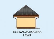 Elewacja projektu G181 budynek gospodarczy - 2