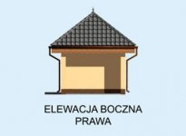 Elewacja projektu G181 budynek gospodarczy - 4