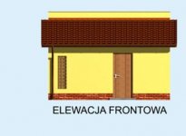 Elewacja projektu G182 budynek gospodarczy - 1