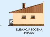 Elewacja projektu G184 garaż jednostanowiskowy z wędzarnikiem - 4