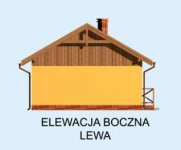 Elewacja projektu G185 garaż dwustanowiskowy z wędzarnikiem - 3