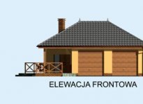 Elewacja projektu G186 projekt z wędzarnią - 1