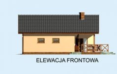 Elewacja projektu G188 garaż dwustanowiskowy z wędzarnikiem - 1