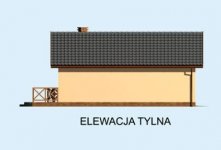 Elewacja projektu G188 garaż dwustanowiskowy z wędzarnikiem - 2