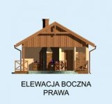 Elewacja projektu G188 garaż dwustanowiskowy z wędzarnikiem - 4