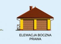 Elewacja projektu G189 dwustanowiskowy z werandą - 4