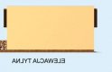 Projekt garażu G190 garaż dwustanowiskowy z werandą - elewacja 3