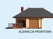 Elewacja projektu G191 projekt z wędzarnią - 1