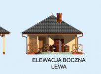 Elewacja projektu G191 projekt z wędzarnią - 2