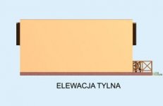 Elewacja projektu G193 garaż dwustanowiskowy - 2