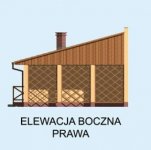 Elewacja projektu G193 garaż dwustanowiskowy - 4