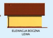 Elewacja projektu G196 garaż dwustanowiskowy - 2