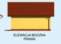 Elewacja projektu G196 garaż dwustanowiskowy - 4