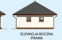 Projekt garażu G195 garaż dwustanowiskowy z pomieszczeniami gospodarczymi - elewacja 4