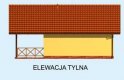 Projekt garażu G194 garaż jednostanowiskowy z werandą i piwnicą - elewacja 2