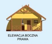 Elewacja projektu G194 garaż jednostanowiskowy z werandą i piwnicą - 4