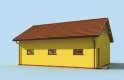 Projekt budynku gospodarczego G197 garaż dwustanowiskowy z pomieszczeniami gospodarczymi - wizualizacja 2