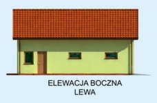 Elewacja projektu G200 garaż dwustanowiskowy z pomieszczeniem gospodarczym - 3