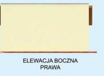 Elewacja projektu G201 garaż dwustanowiskowy z pomieszczeniami gospodarczymi - 4