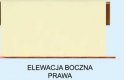 Projekt garażu G201 garaż dwustanowiskowy z pomieszczeniami gospodarczymi - elewacja 4