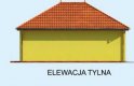 Projekt garażu G202 garaż dwustanowiskowy z pomieszczeniami gospodarczymi - elewacja 3