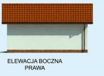 Elewacja projektu G203 garaż jednostanowiskowy - 4