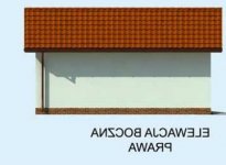 Elewacja projektu G203 garaż jednostanowiskowy - 4 - wersja lustrzana