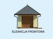 Elewacja projektu G204 projekt garażu jednostanowiskowego - 1