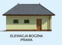 Elewacja projektu G204 projekt garażu jednostanowiskowego - 4