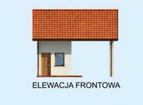 Elewacja projektu G212 wiata garażowa - 1