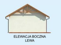 Elewacja projektu G212 wiata garażowa - 2