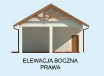 Elewacja projektu G212 wiata garażowa - 4