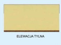 Elewacja projektu G215 garaż trzystanowiskowy - 2